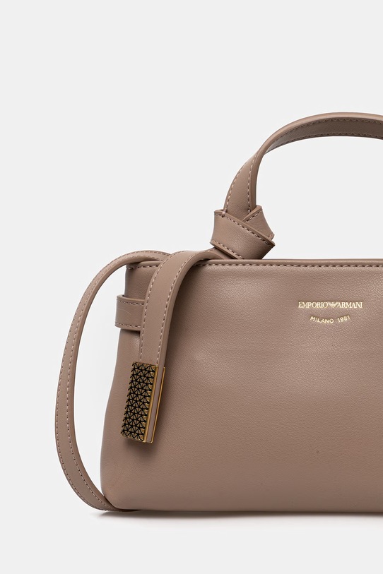Akcesoria Emporio Armani torebka skórzana EW003830.AF22783 beżowy