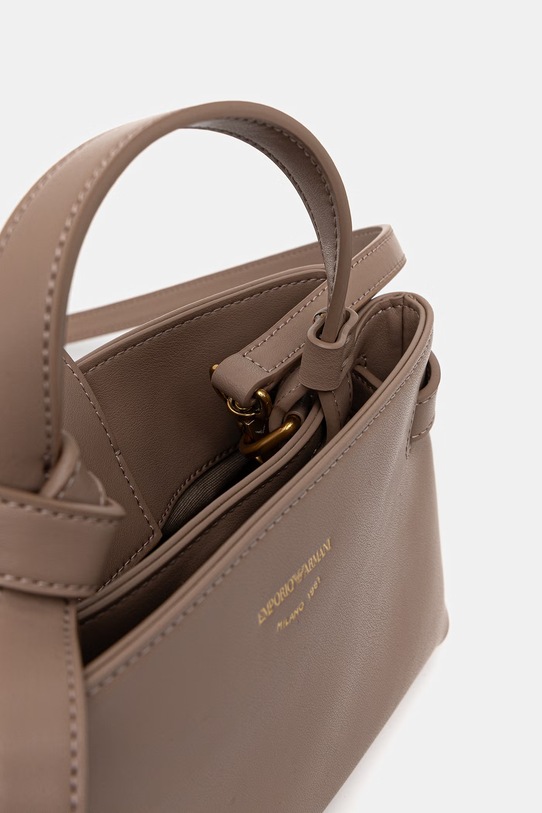 Emporio Armani torebka skórzana EW003830.AF22783 beżowy