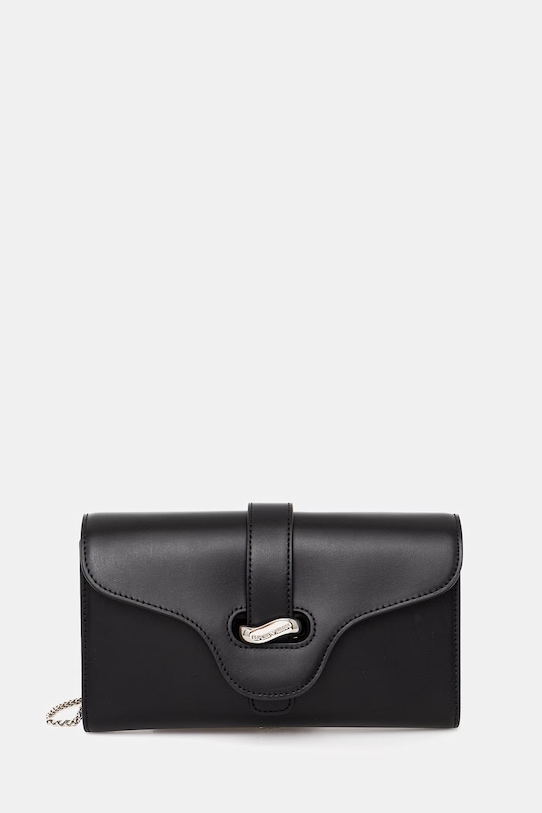 Emporio Armani torebka skórzana skóra licowa czarny EW004420.AF25356