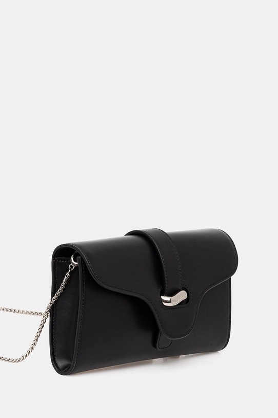 Emporio Armani torebka skórzana EW004420.AF25356 czarny SS26