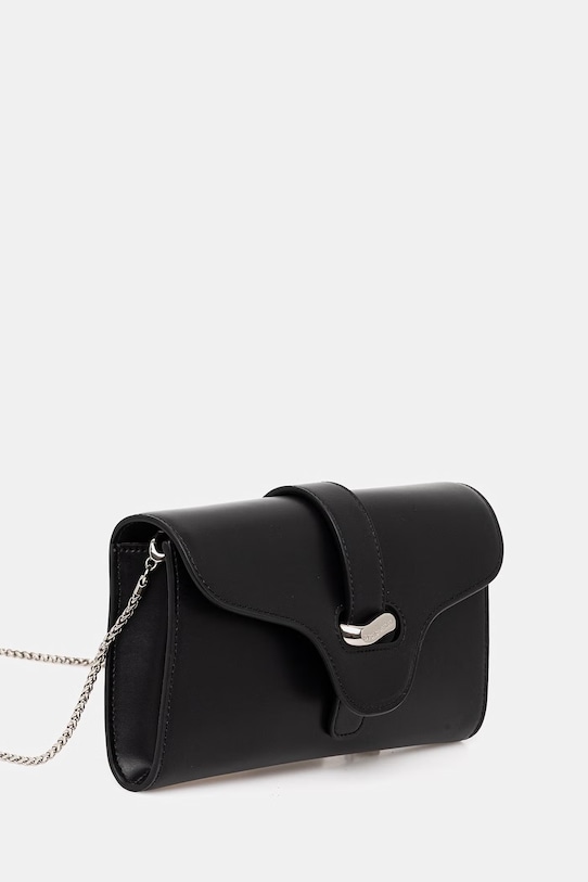 Emporio Armani torebka skórzana EW004420.AF25356 czarny SS26