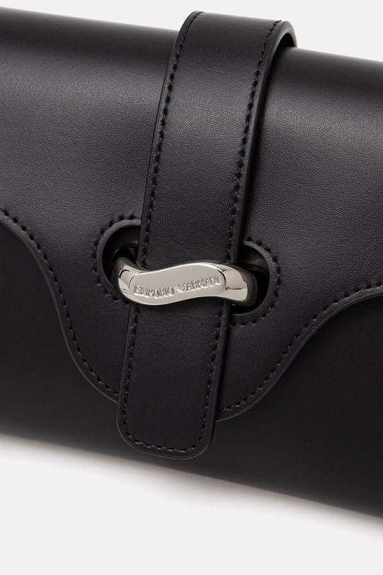 Emporio Armani torebka skórzana czarny EW004420.AF25356