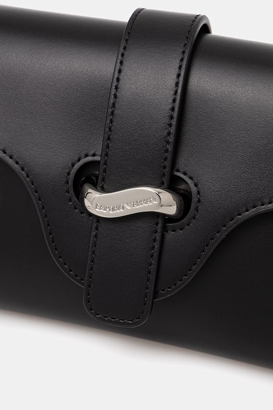 Emporio Armani torebka skórzana czarny EW004420.AF25356