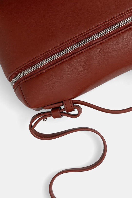 Emporio Armani torebka crossbody damska skórzana bordowy EW004564.AF19229