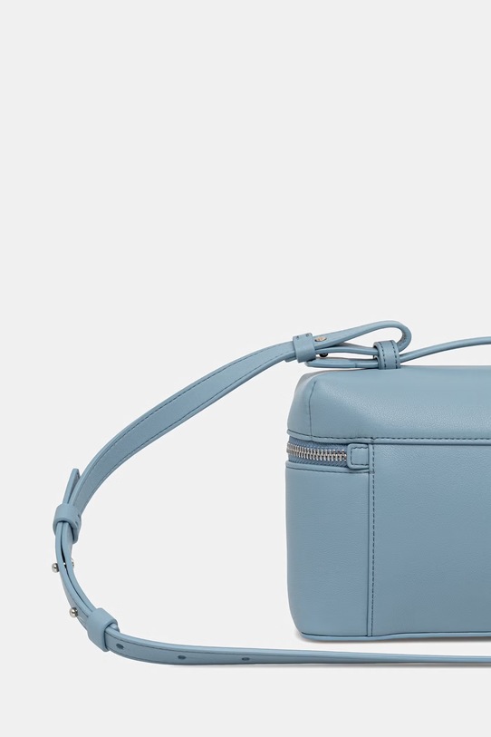 Akcesoria Emporio Armani torebka crossbody damska skórzana EW004564.AF19229 niebieski