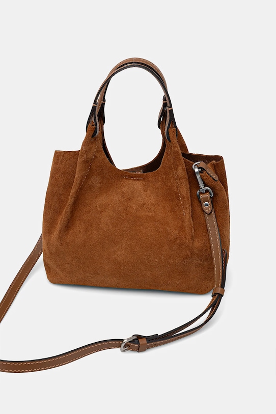 Akcesoria Gianni Chiarini torebka zamszowa DUA BS.9779.CM.PL brązowy