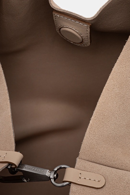 Gianni Chiarini geantă de mână din piele întoarsă DUA BS.9780.CM.PL bej