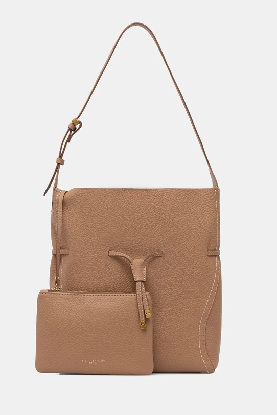 Gianni Chiarini torebka skórzana SIENNA skóra licowa brązowy BS.11787.RNGDBL.T.U.