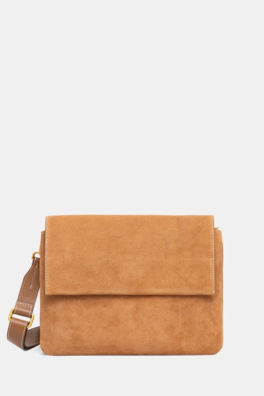 Gianni Chiarini torebka zamszowa THREE skóra zamszowa brązowy BS.12295.CM.PL