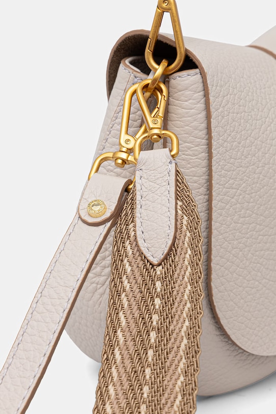 Akcesoria Gianni Chiarini torebka skórzana HELENA ROUND BS.11086.TKL.NAMCP beżowy