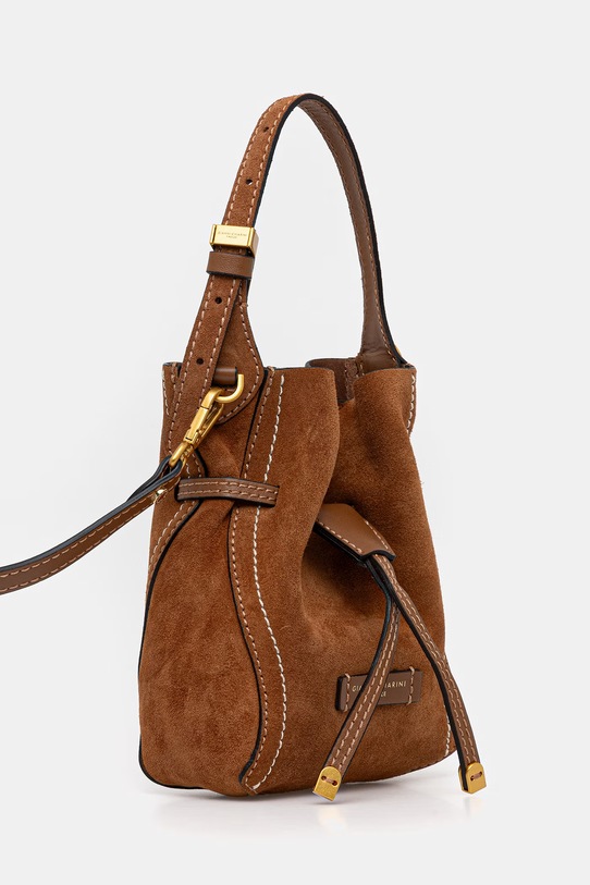 Gianni Chiarini torebka zamszowa SIENNA BS.11785.CM.PL brązowy SS26