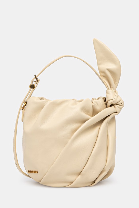 Rotate torebka skórzana skóra licowa beżowy 1161231366