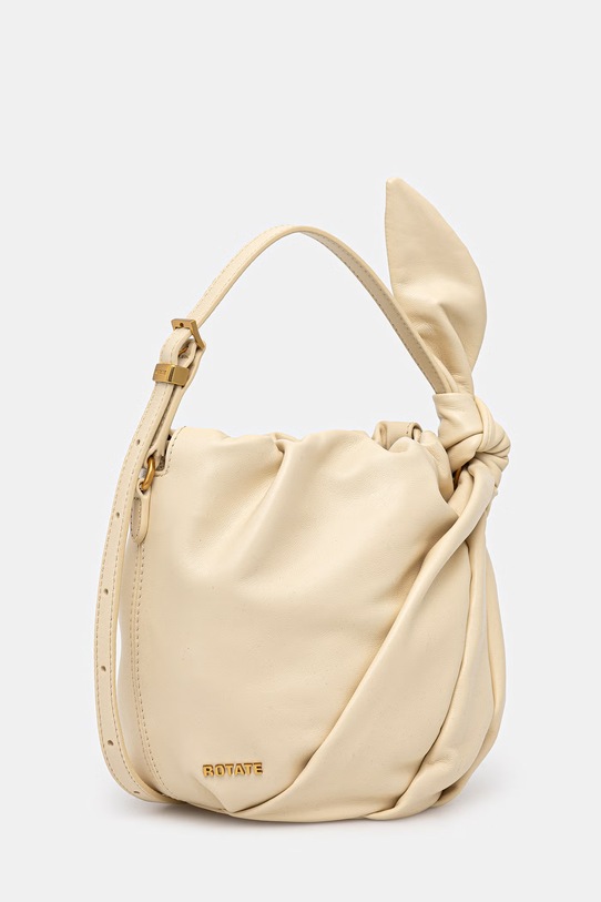 Rotate torebka skórzana 1161231366 beżowy SS26