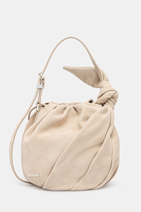 Rotate torebka zamszowa nie mieści A4 beżowy 1161373078