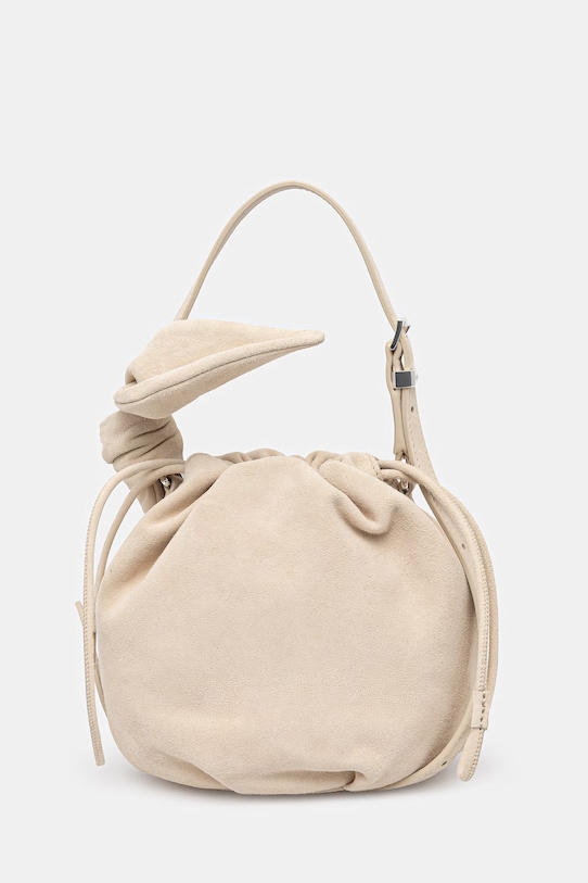 Akcesoria Rotate torebka zamszowa 1161373078 beżowy
