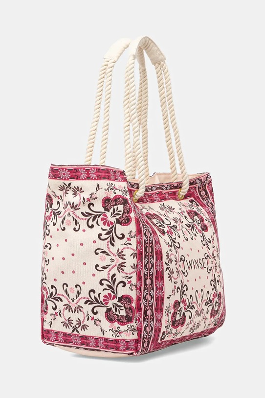 Twinset torebka bawełniana 261LB7BJJ różowy SS26