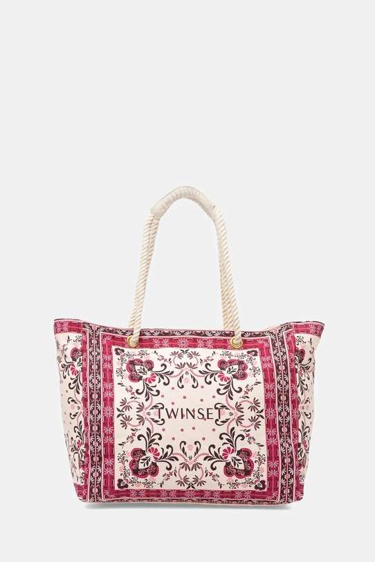 Akcesoria Twinset torebka bawełniana 261LB7BJJ różowy