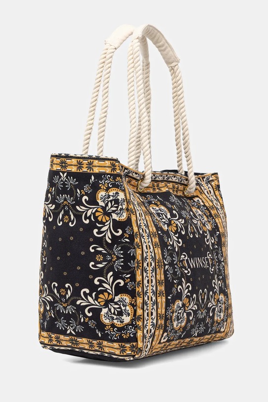 Twinset torebka bawełniana 261LB7BJJ granatowy SS26