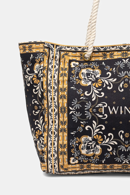 Akcesoria Twinset torebka bawełniana 261LB7BJJ granatowy
