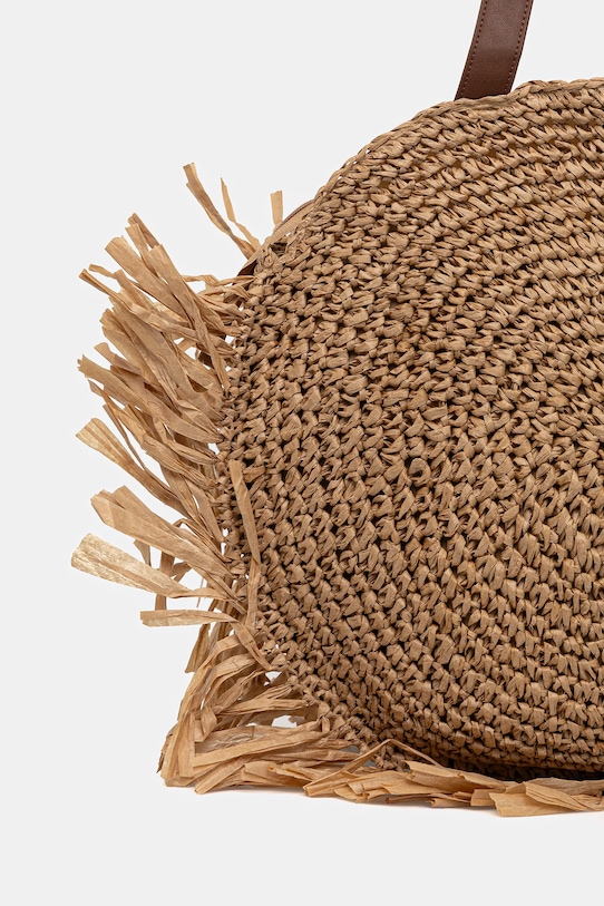 Plážová taška Twinset béžová 261LB7BAA