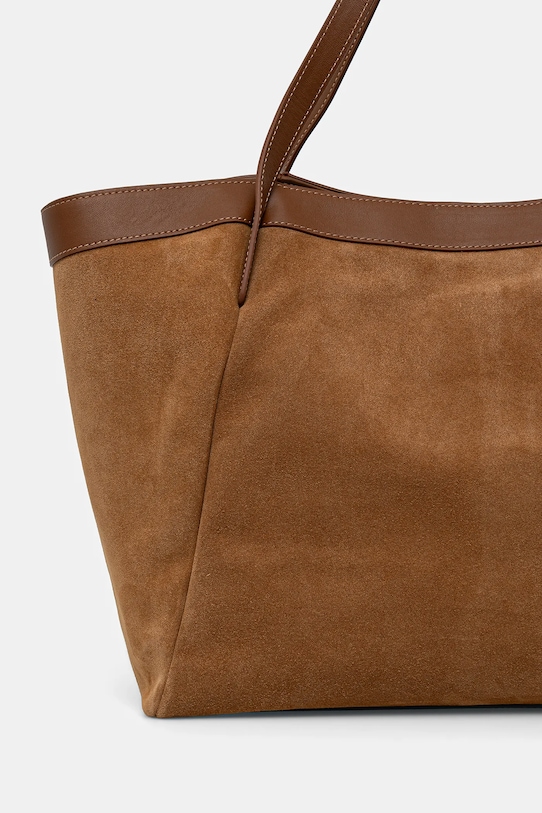 Akcesoria Twinset torebka zamszowa 261TB7100 brązowy