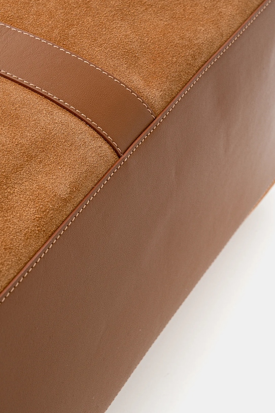 Twinset torebka zamszowa brązowy 261TB7100