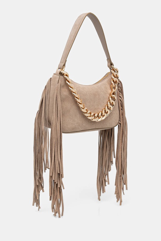 Akcesoria Twinset torebka zamszowa 261TB7084 beżowy