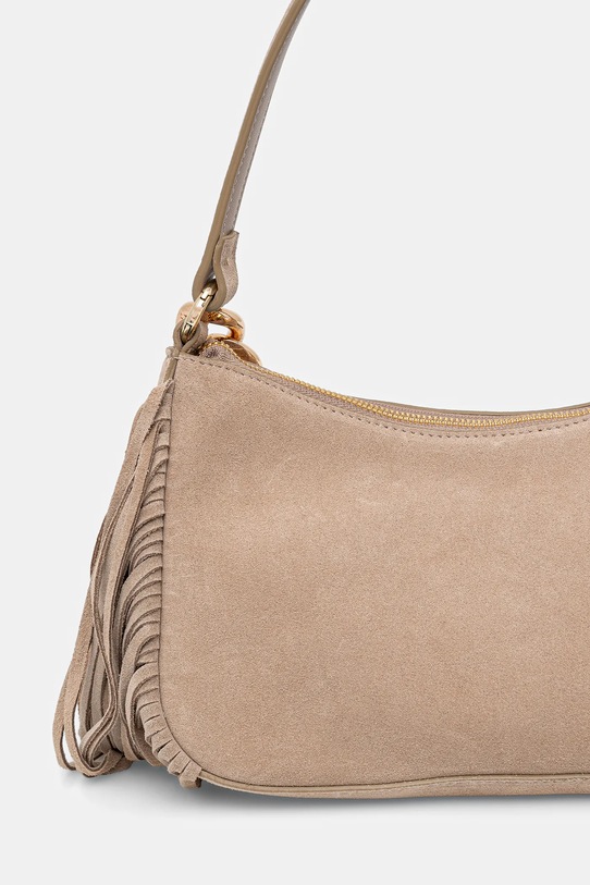 Twinset torebka zamszowa beżowy 261TB7084