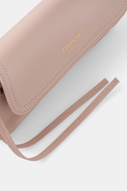 Kožená kabelka Twinset růžová 261TB7111