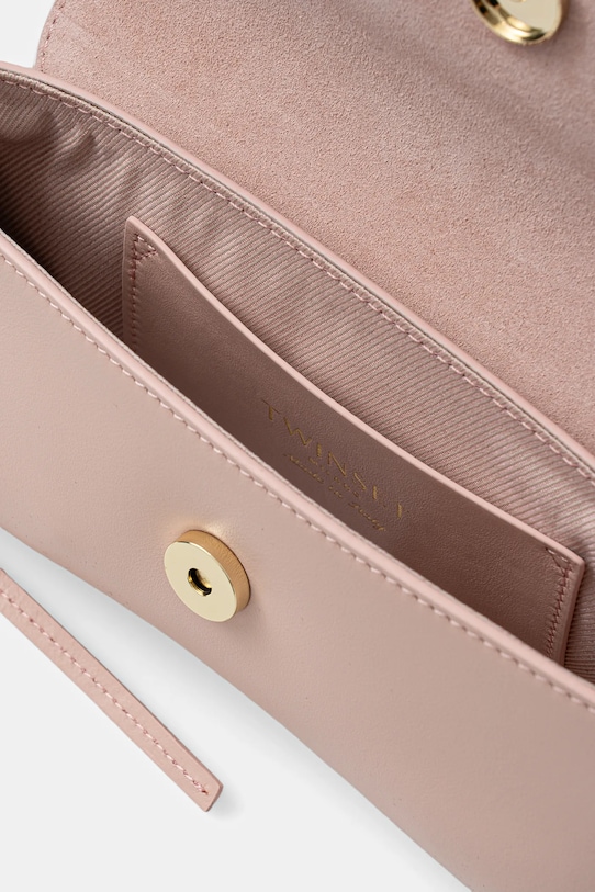 Twinset torebka skórzana 261TB7111 różowy