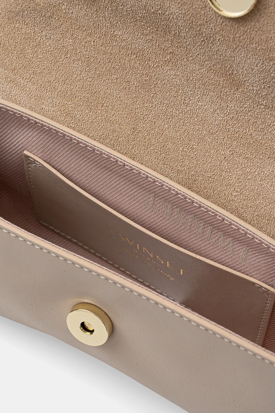 Twinset torebka skórzana 261TB7111 beżowy