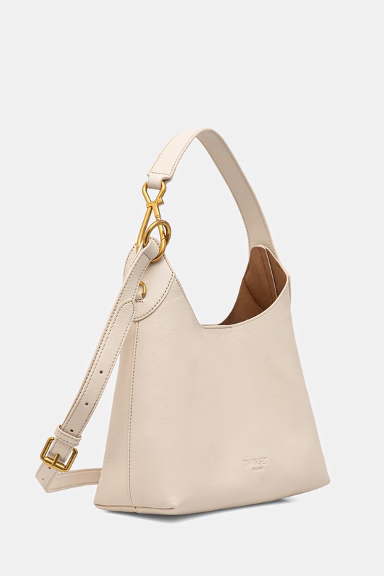 Twinset torebka skórzana 261TB7132 beżowy SS26
