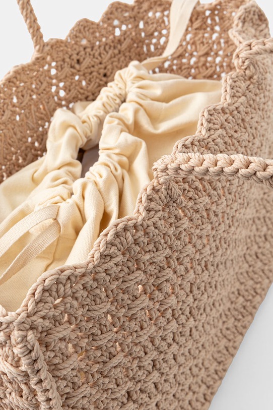 Twinset torebka shopper damska pleciona 261TB7510