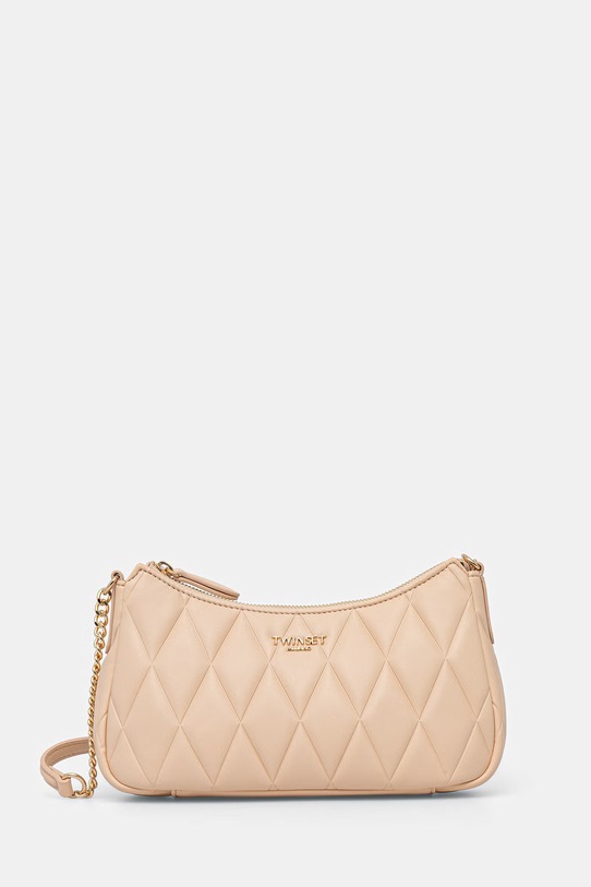 Twinset μικρή τσάντα γυναικεία μπεζ 261TB7284