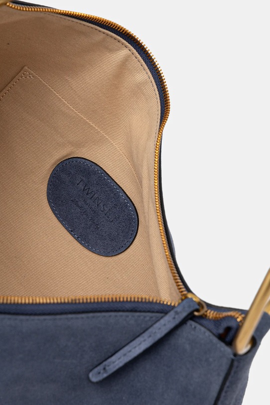 Twinset torebka zamszowa 261TB7086 granatowy