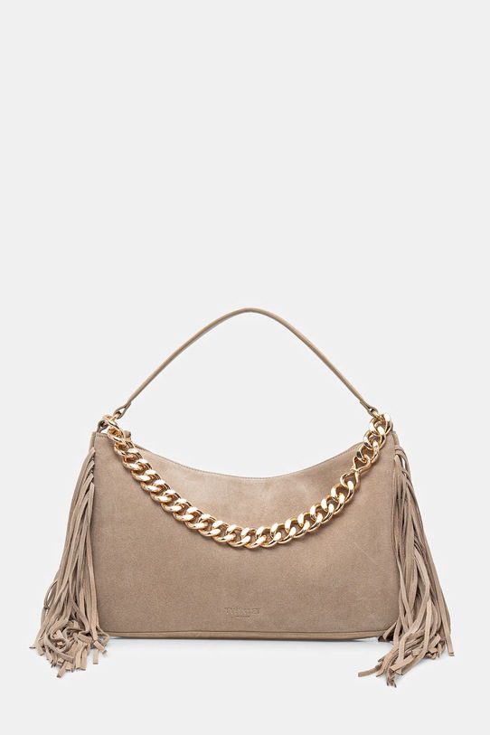 Twinset torebka zamszowa nie mieści A4 beżowy 261TB7083