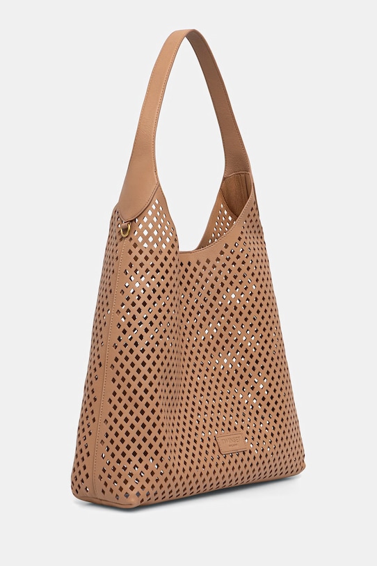 Twinset torebka skórzana 261TB7140 brązowy SS26