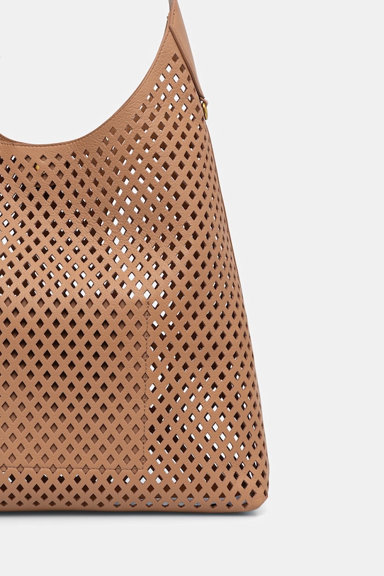 Akcesoria Twinset torebka skórzana 261TB7140 brązowy