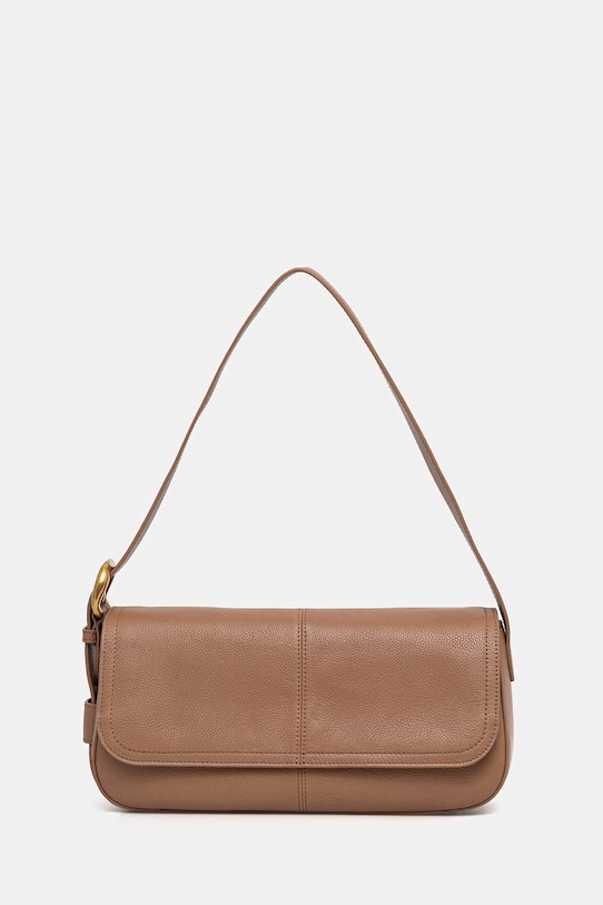 Twinset torebka skórzana skóra licowa brązowy 261TB7120