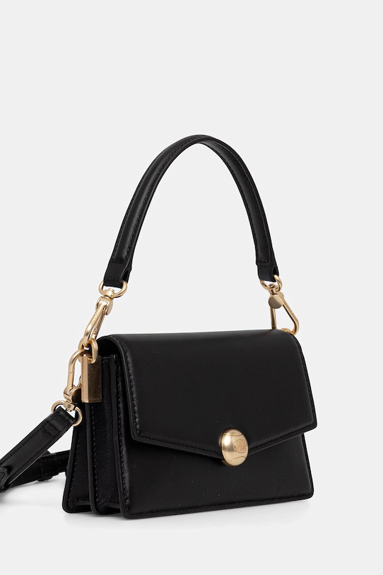 Δερμάτινη τσάντα Lacoste NF5104IT μαύρο SS26