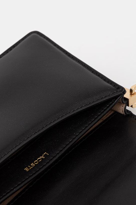 Δερμάτινη τσάντα Lacoste NF5104IT μαύρο