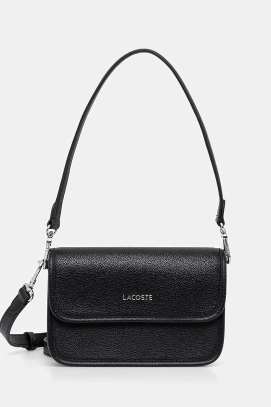 Kabelka Lacoste imitácia kože čierna NF5147EG