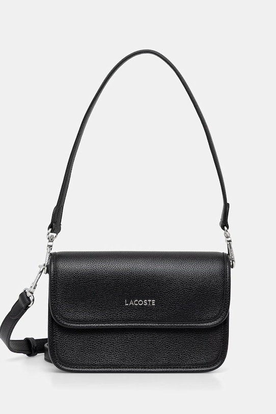 Kabelka Lacoste imitácia kože čierna NF5147EG