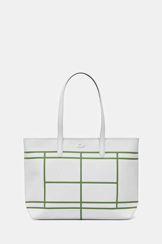 Lacoste shopper torba za žene od imitacije kože bijela NF5250AS