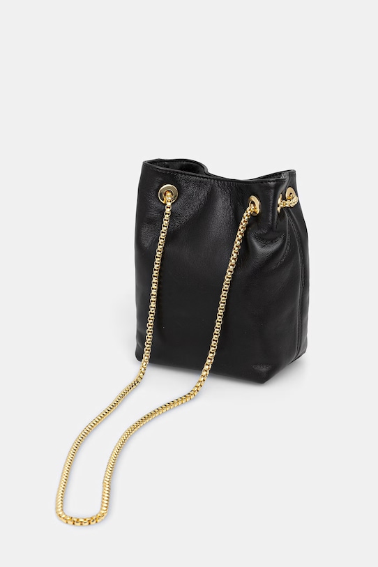 Akcesoria Trussardi torebka skórzana I065E200123N czarny