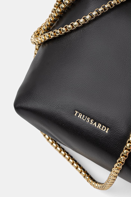 Trussardi torebka skórzana czarny I065E200123N