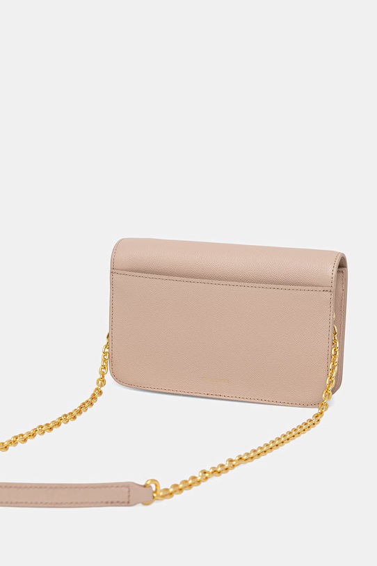 Akcesoria Trussardi torebka skórzana Z392E106554N beżowy