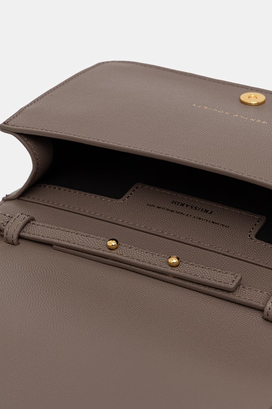 Trussardi torebka skórzana Z392E106554N brązowy