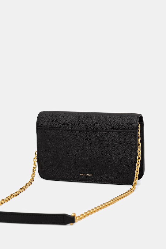 Akcesoria Trussardi torebka skórzana Z392E106554N czarny