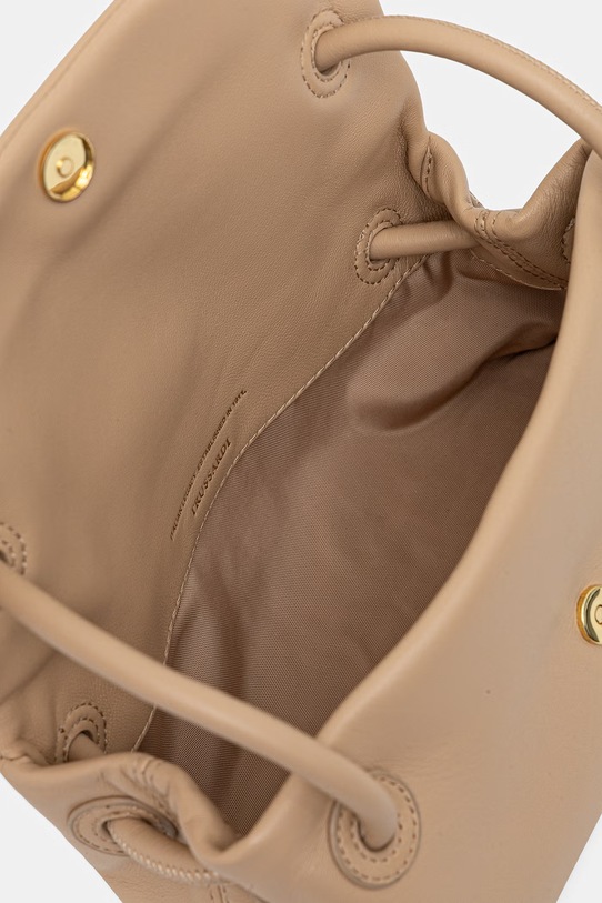 Trussardi torebka skórzana Z610E006437N beżowy